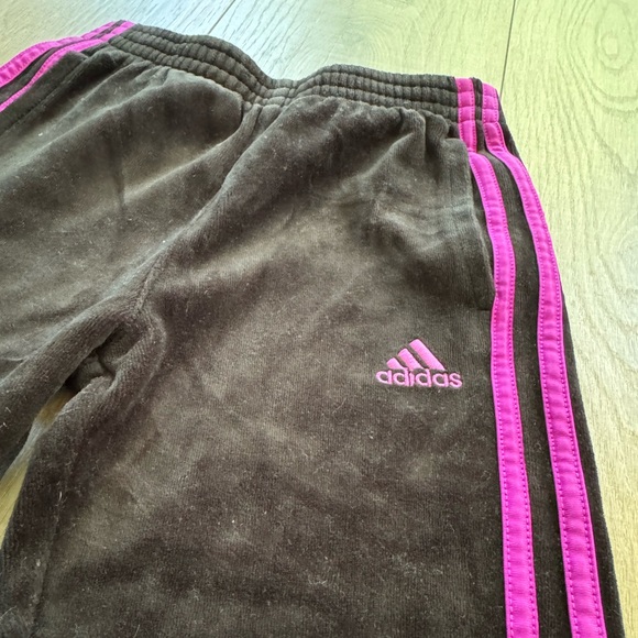 Adidas Girls Velour Track Pants - Picture 4 of 8